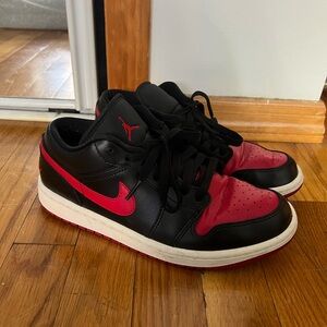 Nike Air Jordan 1 Low Black and Red